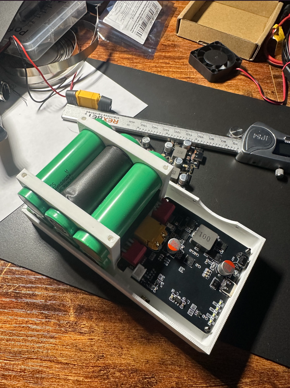 The first prototype with its enclosure opened up